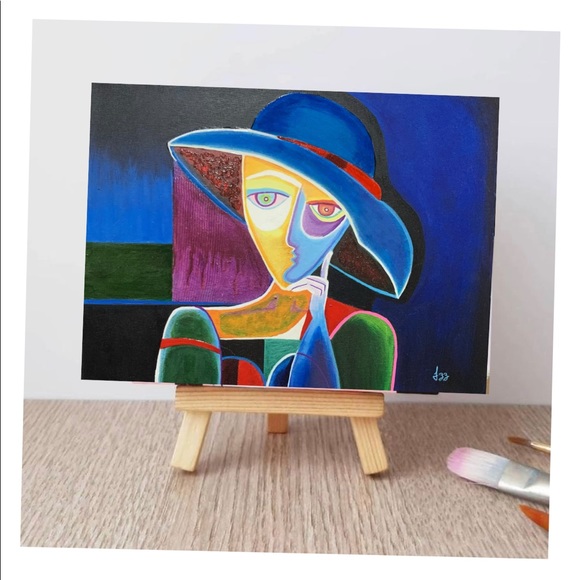 Abstract Original art handmade for home decor - Picture 2 of 4